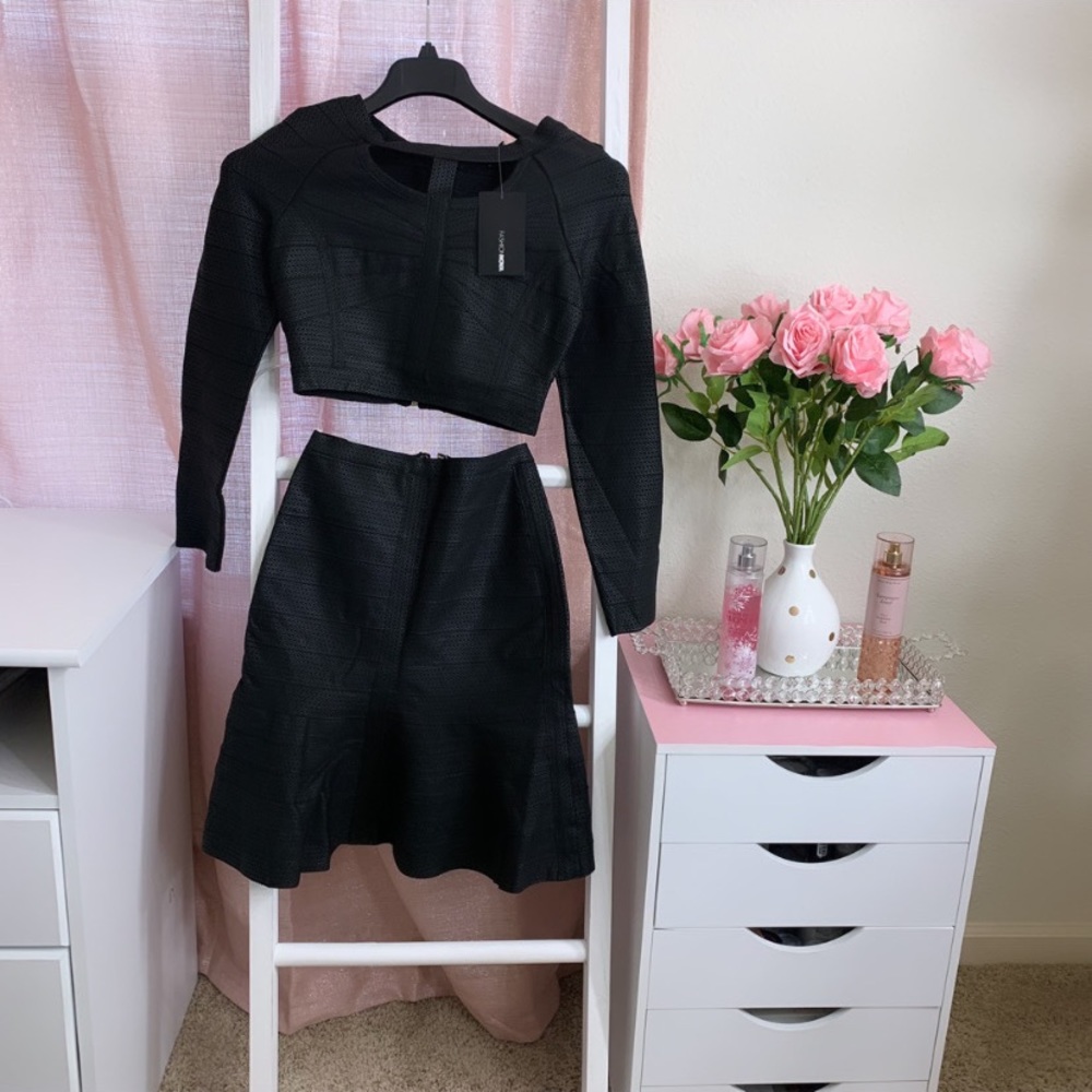 Black leather 2-Piece Set